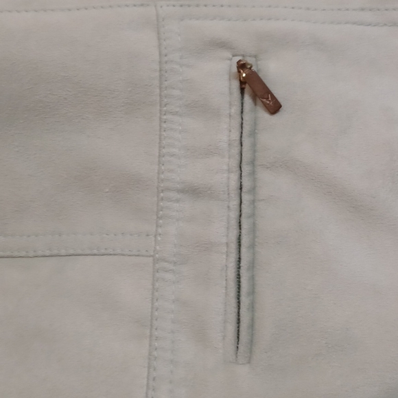 Fuchs Schmitt artica light green short soft jacket lined 5 snaps zipped - Picture 3 of 12